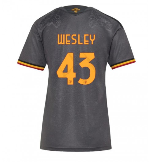 AS Roma Wesley Franca #43 Alternativní Dres pro Dámské 2026-27 Krátký Rukáv AS Roma Wesley Franca #43 Alternativní Dres pro Dámské 2026-27 Krátký Rukáv